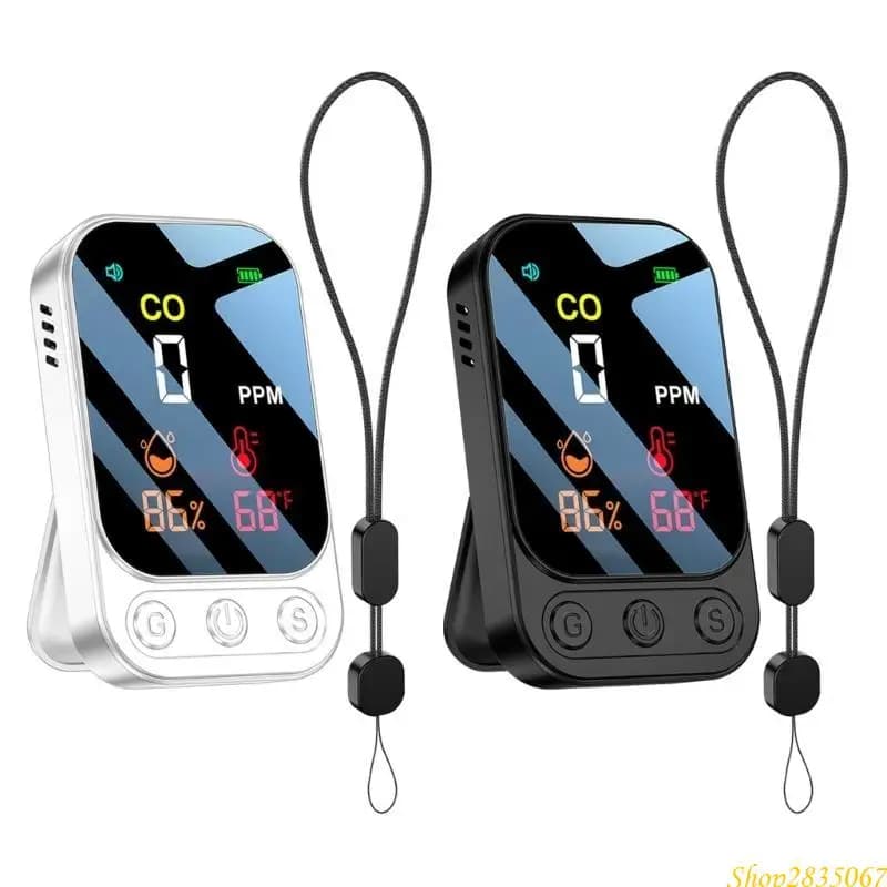 Rilevatori monossido carbonio facili da trasportare Monitor CO piccole dimensioni ABS per case, viaggi, hotel 831F