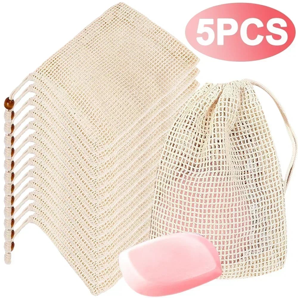 Soap Foam Net Bags Tools for Bath Washing Body Cleaning Bubble Helper Deep Cleaning Maid Home Bathroom Exfoliating Equipment