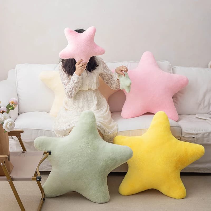 Star Shaped Pillow Decorative Star Pillow for Bed Soft Plush Throw Pillow Cute Pillow Plush Cushion for Kid Bedroom Living Room