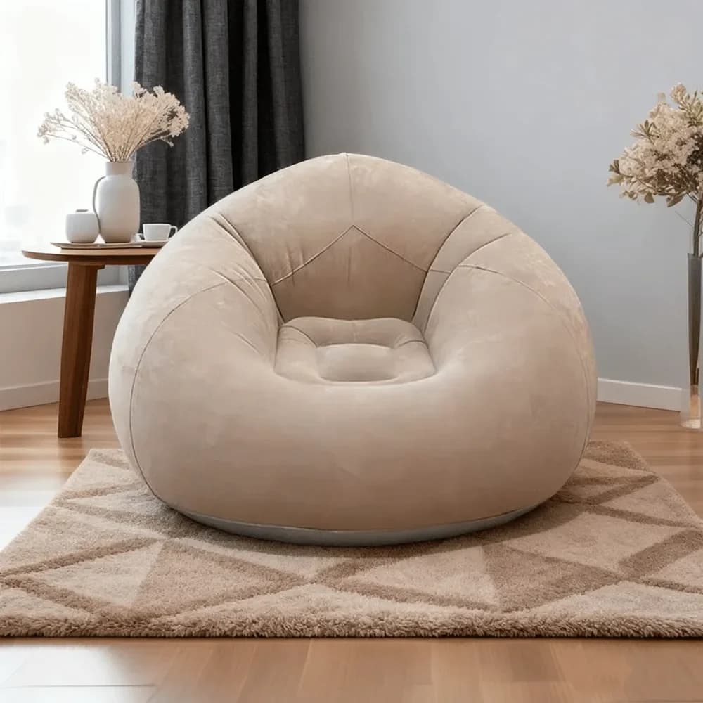 Poltrona Gonfiabile, Reclinabile in PVC, Divano a Sacco, Cuscino per Meditazione, Accessori per Soggiorno Tatami, Attrezzatura da Campeggio