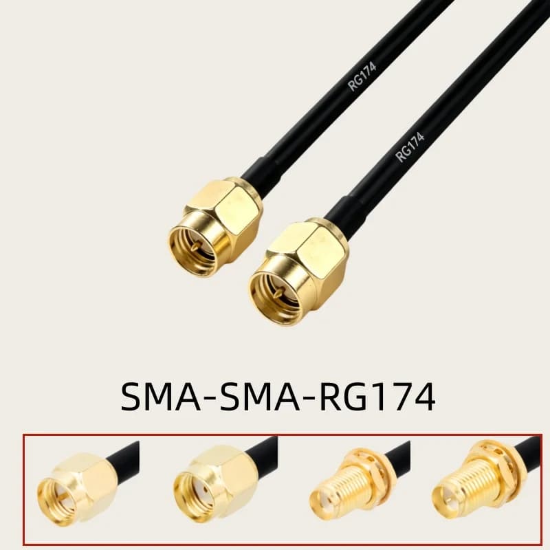 RG174 Cable SMA Male Plug to SMA Male Female RF Jumper pigtail Cable Connector For WIFI 3G 4G GSM Antenna