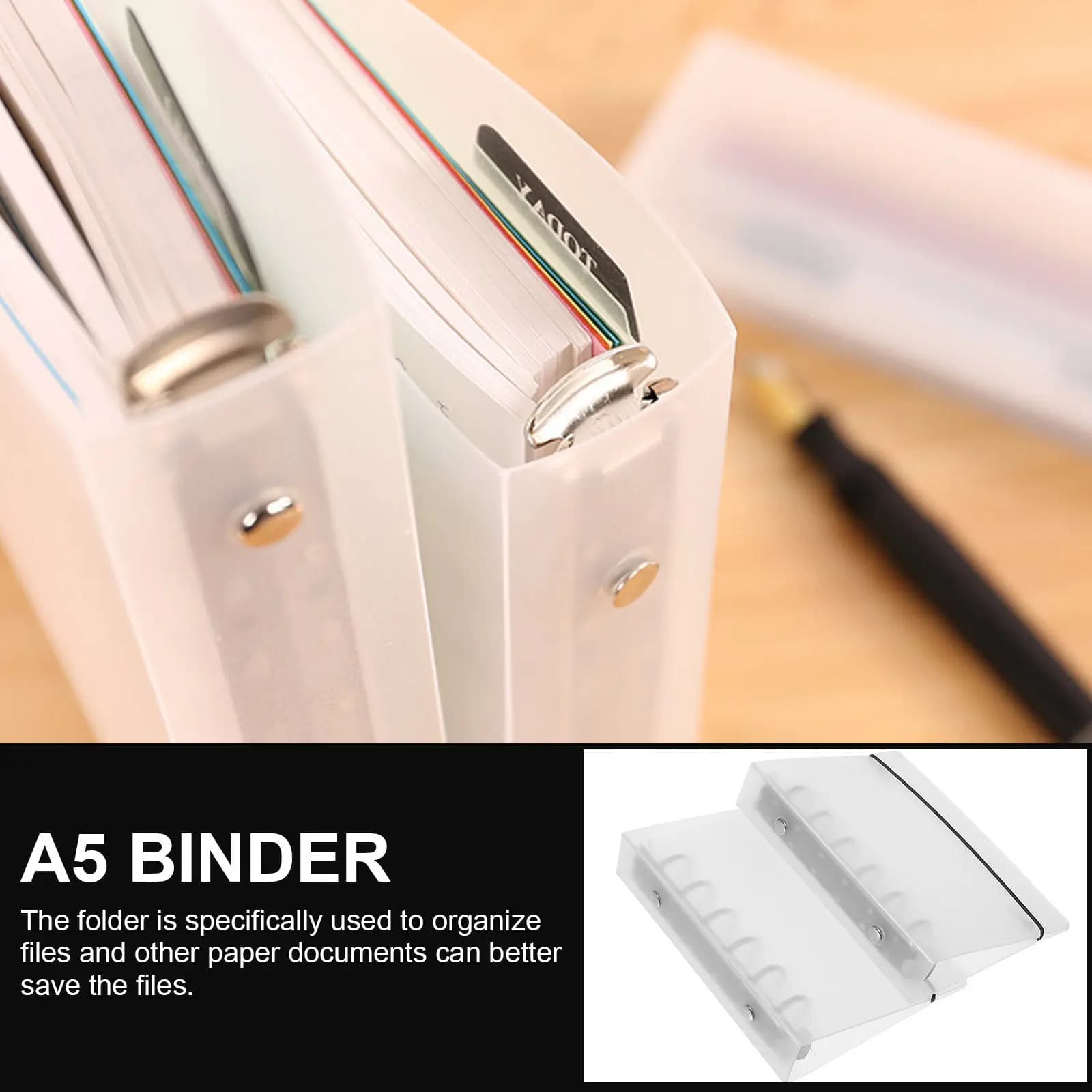 Cover Binder Folder Loose Leaf Halloween Christmas New Year Planner Binder Cover Clear Notebook Cover Plastic Notebook Cover