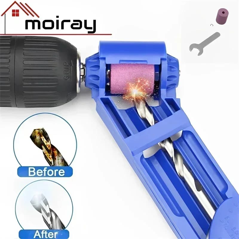 2-12.5mm corindone mola Bit Tool Portable Drill Bit temperamatite Twist Drill Bit affilatrice blu o arancione
