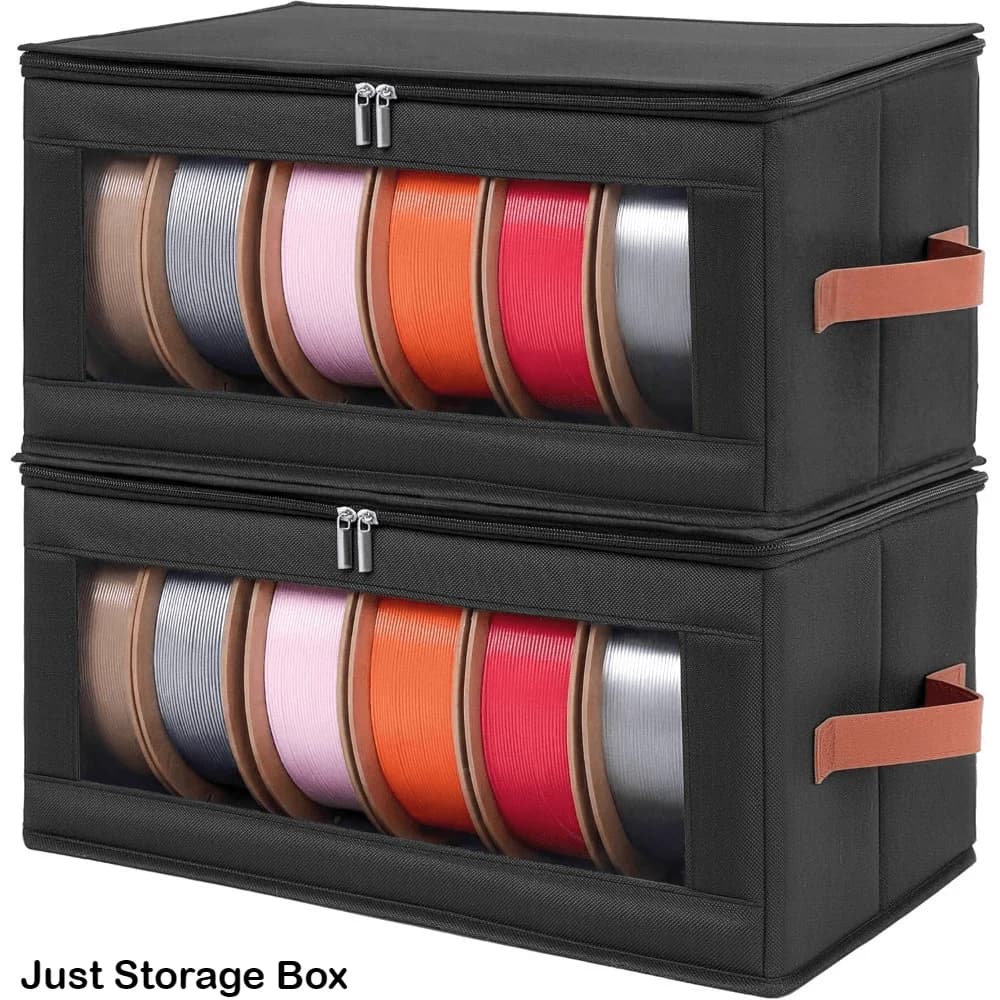 Filament Storage Box, Transparent 3D Printer Filament Storage Containers With Desiccants, Holds Up To 12 Rolls, PLA Filament Spo