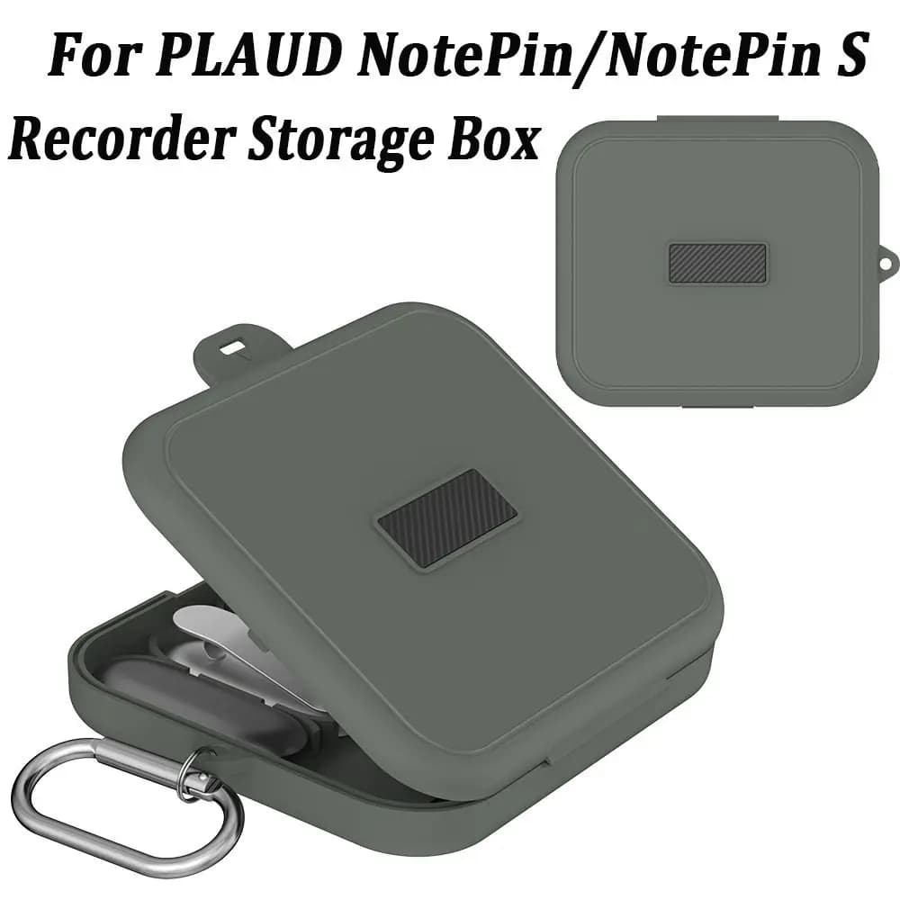 Storage box for portable recorder, anti-fall and anti-dust rigid case, durable, portable, for PLAUD NotePin/NotePin S