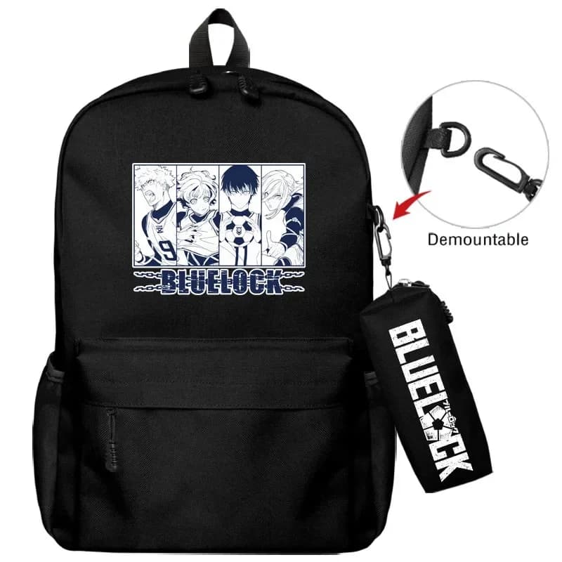 New Style BLUE LOCK Anime Cartoon Parent-child Anime Schoolbag Large-capacity Backpack for Students Daily Necessities