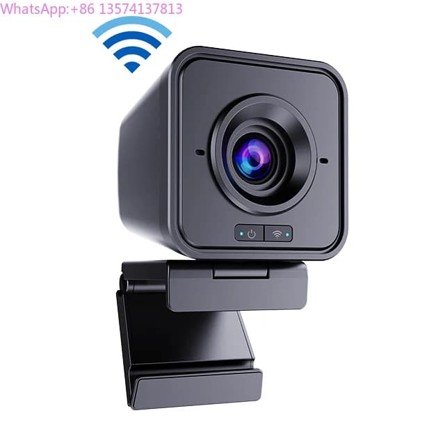 2.4G USB HD 1080p conference camera with microphone, rechargeable battery Transmission 20-30 m