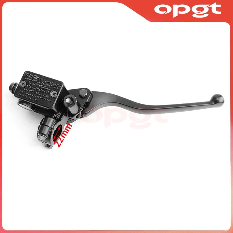 OPGT 22mm Pompa freno moto Cilindro principale anteriore Leva freno idraulico Dirt Pit Bike ATV Quad Ciclomotore Buggy Go Kart