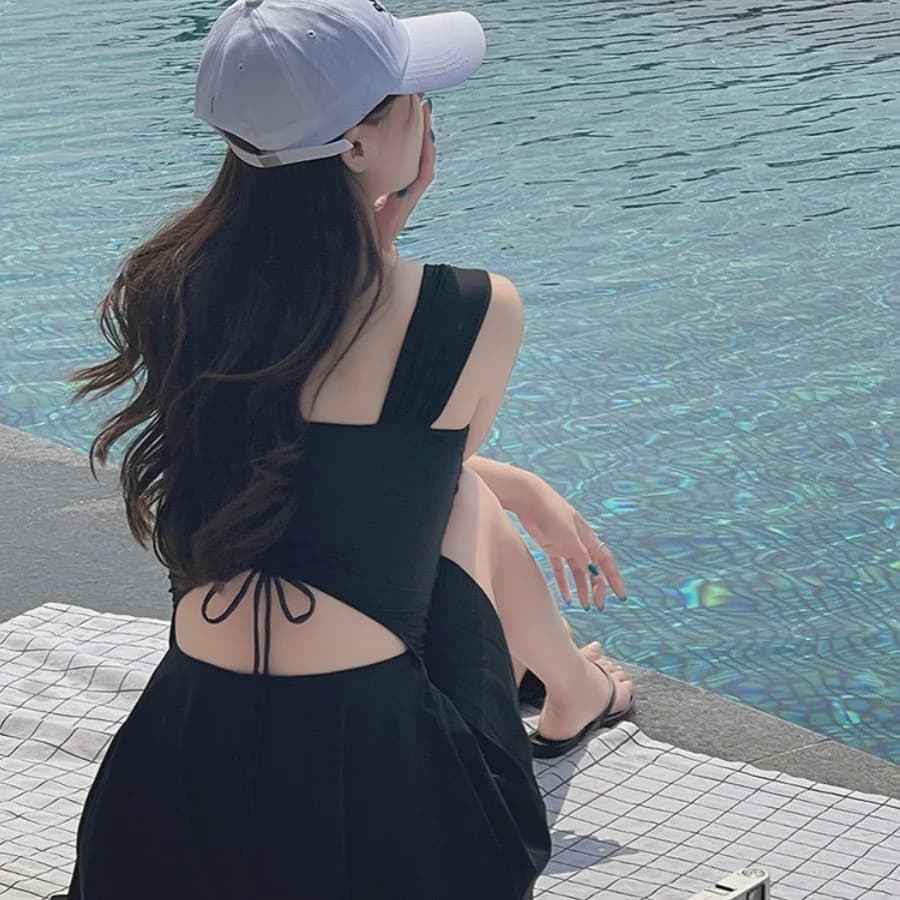 Nuovo costume da bagno intero da donna, che copre la pancia e dimagrisce, raccoglie costumi da bagno sexy al mare, ammollo nelle sorgenti termali