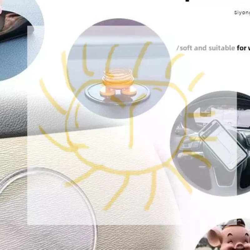2 pezzi di cuscinetti portaoggetti antiscivolo per cruscotto interno in silicone per auto, tappetino antiscivolo per auto, supporto per decorazione fai da te
