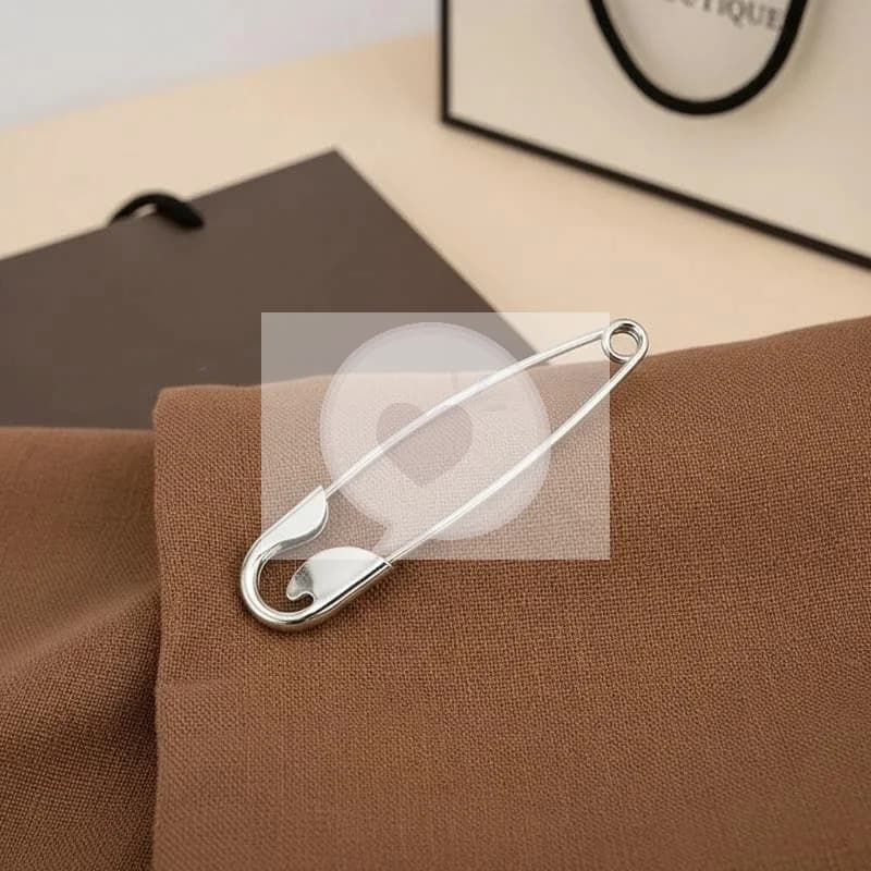 Grande Fermaglio per Capelli in Metallo con Design a Spilla di Sicurezza, Clip Creativa per Acconciature da Donna, per Ufficio, Feste e Scuola