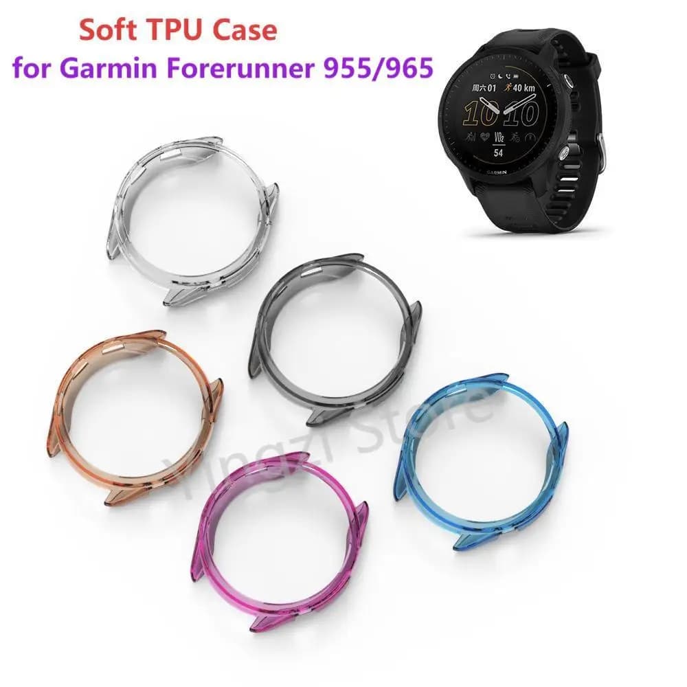Custodia morbida in TPU cava per Garmin Forerunner 955 965 Samrt Cinturino per orologio Telaio paraurti per Garmin Forerunner955 965 Accessori
