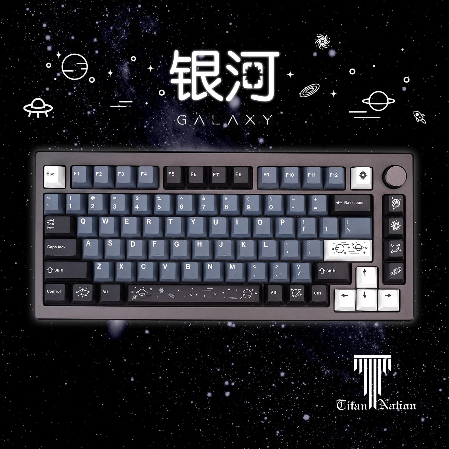 134 tasti GMK galaxy keycaps personality theme pbt keycap Dye Sublimation Set per tastiera meccanica 6.25u 7u Cherry Profile