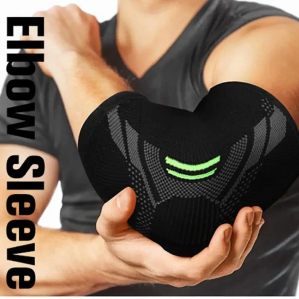 Gomitiere lavorate a maglia per lo sport Supporto per braccio ad alta compressione Previene il dolore articolare Ideale per tennis, golf, basket, pallavolo