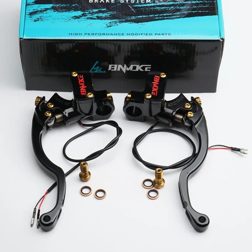 Leva frizione idraulica freno pompa freno moto pistone 17,5 mm universale 22 mm per bici da corsa Honda Yamaha Aprilla BMW
