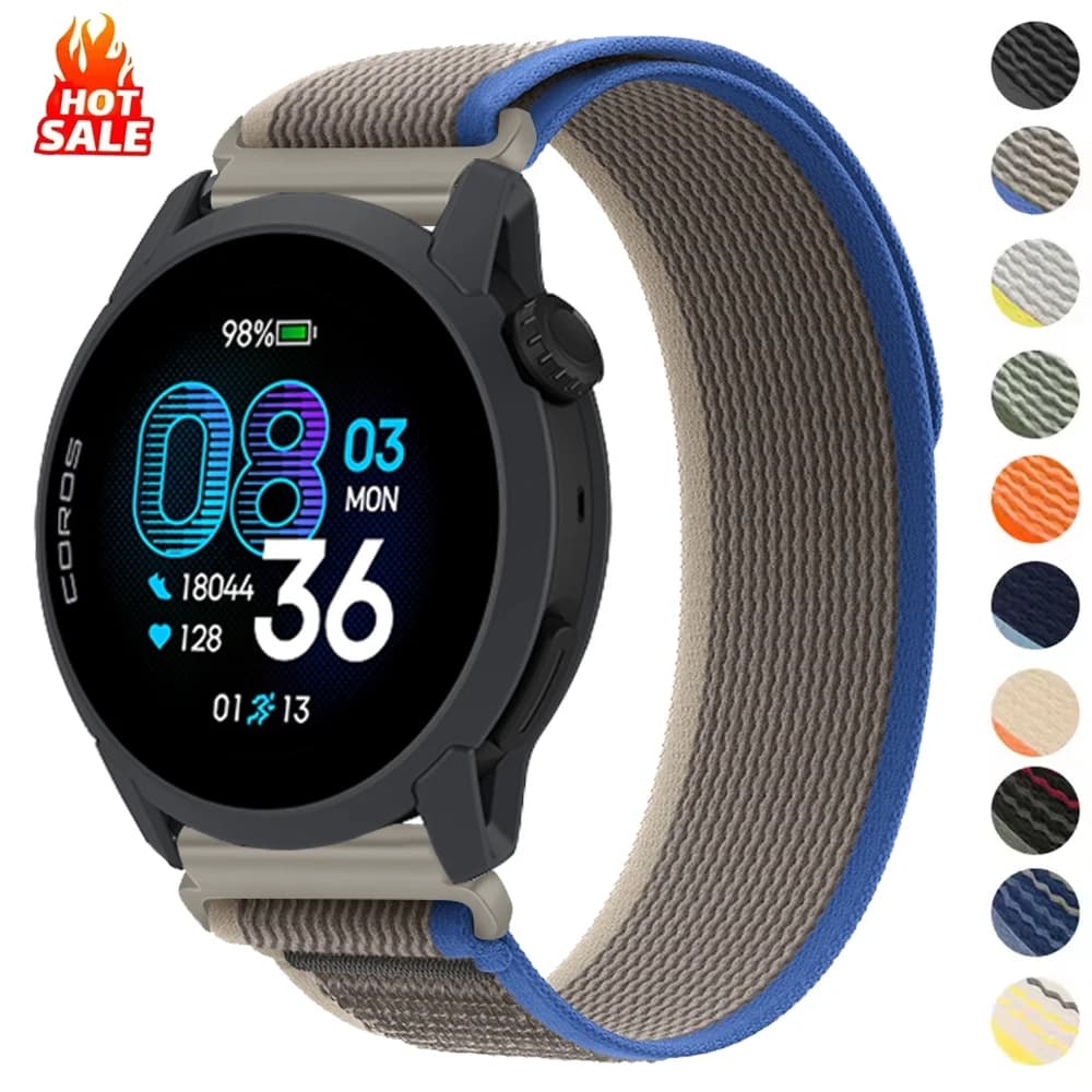 20mm 22mm Trail Nylon Loop Strap Per COROS PACE Pro/PACE 4/PACE 3 2 Bracciale Per COROS APEX 4 42mm 46mm/APEX Pro/APEX 2 Pro Band