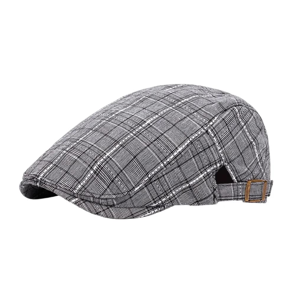 Fashion Spring Summer Newsboy Caps Geometric Print Soft Painter Beret Hats Casual Retro Leisure Visor Cap Men Women