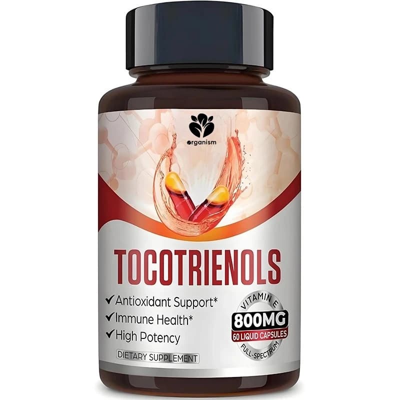 Comprehensive tocotrienol complex supplement, vitamin E-tocotrienol 800 mg, antioxidant, high absorption rate -60 capsules