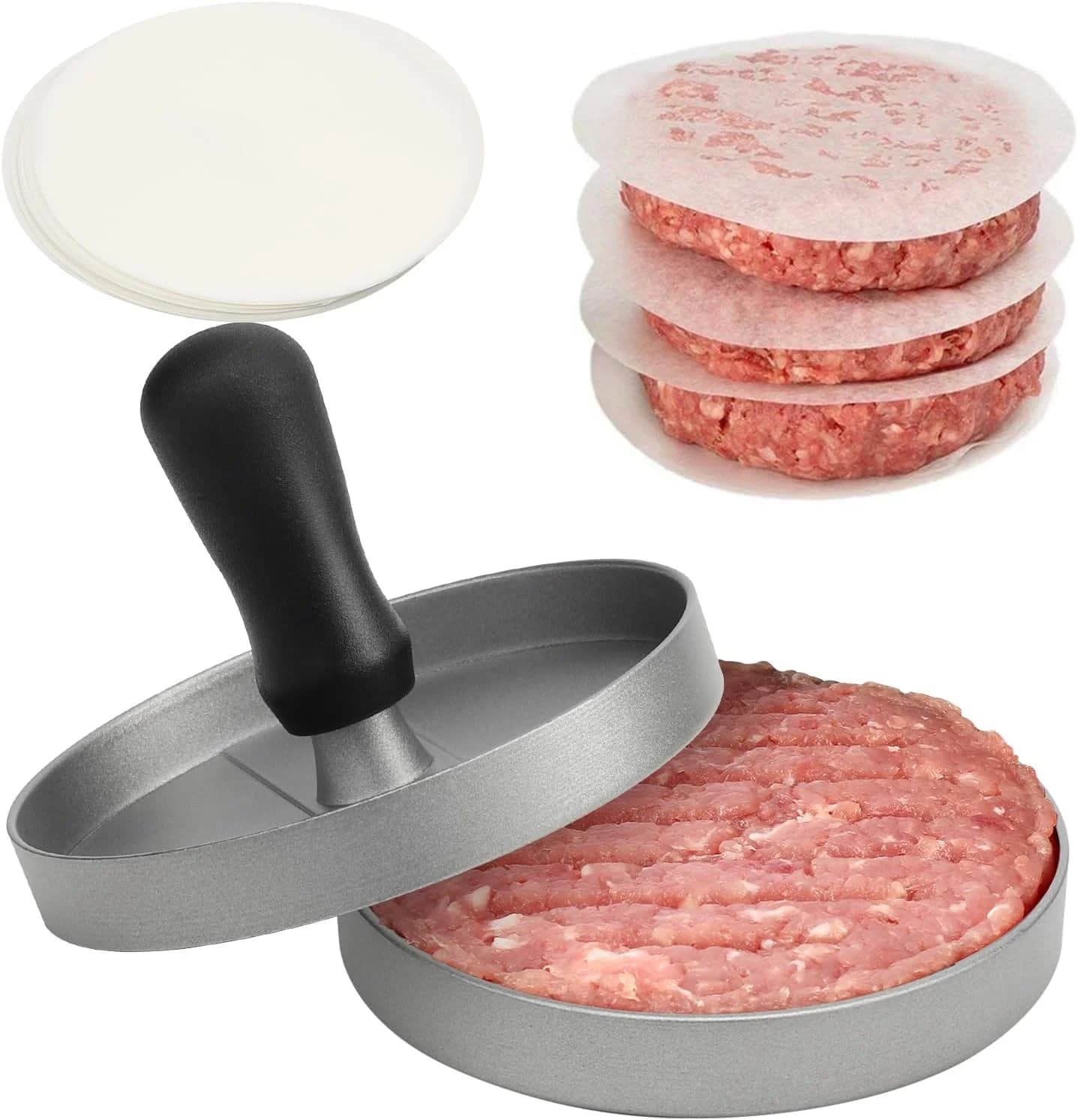 Burger Press Meat Tool for Burger Patty Maker Aluminum Burger Machine for Kitchen Barbecue