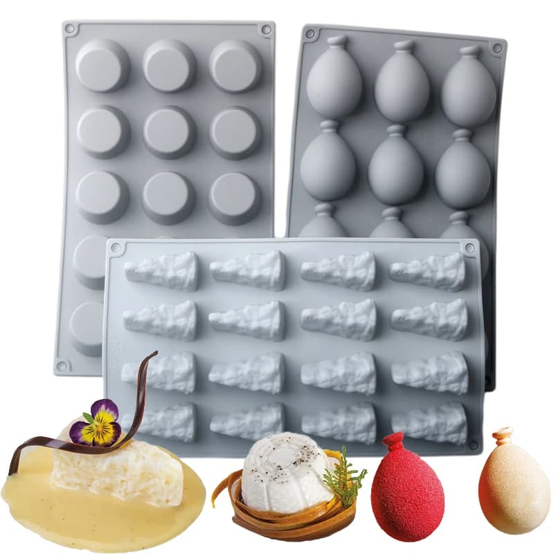 SHENHONG RICOTTA Stampi per torta in mousse Stampi per torta in silicone a forma di palloncino Suero Formaggio Dessert Strumenti di cottura Forniture da cucina