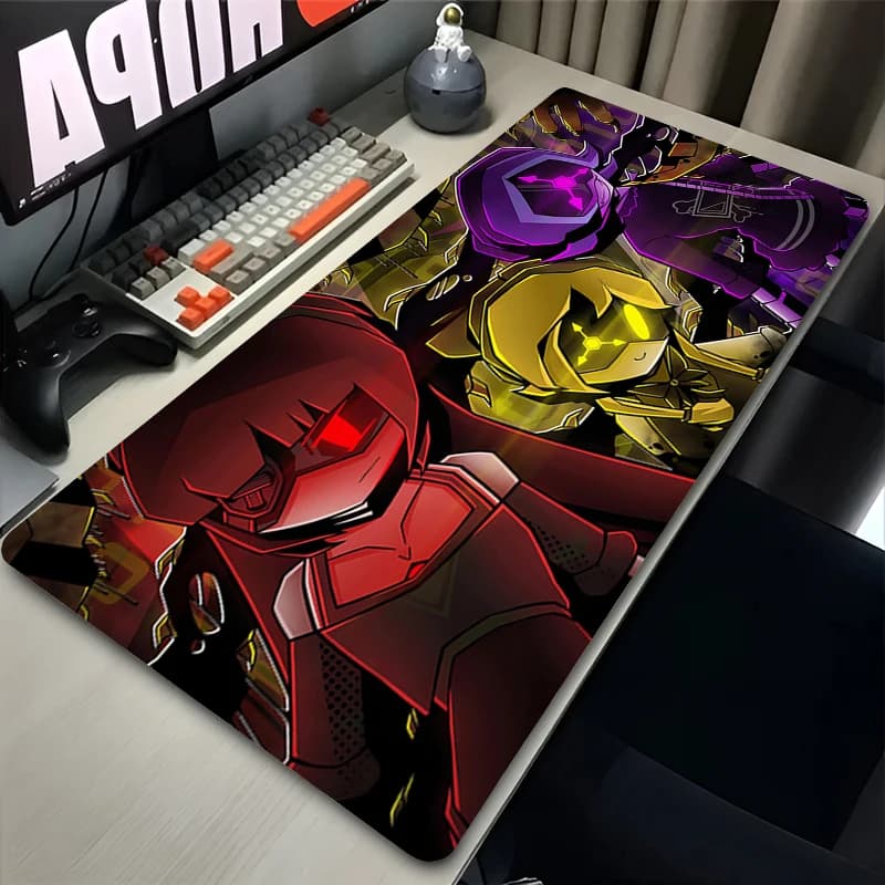 Tappetino per mouse Anime Gaming HD MousePad M-murder Uzi N V J Drones cool Mousepad Anti-Fray Gamer Computer MausePad Tappetino per tastiera in gomma