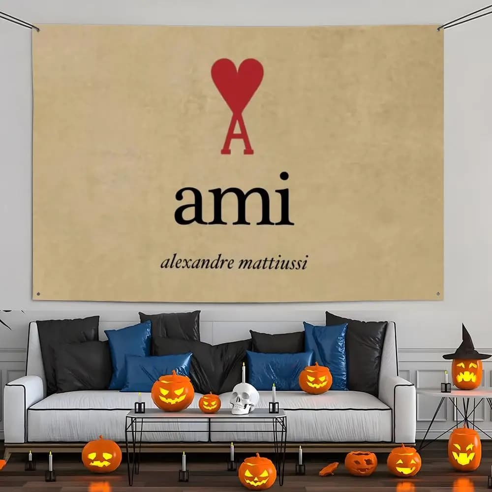 Fashion Luxury A-Ami Brand Flags Aesthetic Wall Tapestry Printed Wall Hanging Living Room Party Outdoor Decor