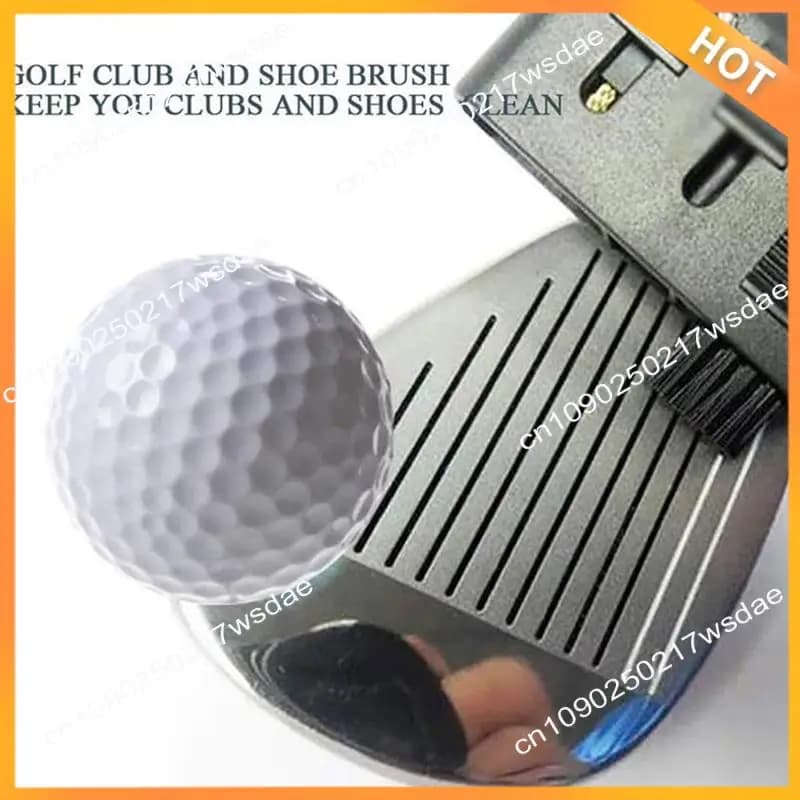 X08A 3PCS Spazzola per mazze da golf Pulitore per scanalature per mazze da golf Putter Spazzola per pulizia palla con cuneo Detergente per scarpe per golfisti