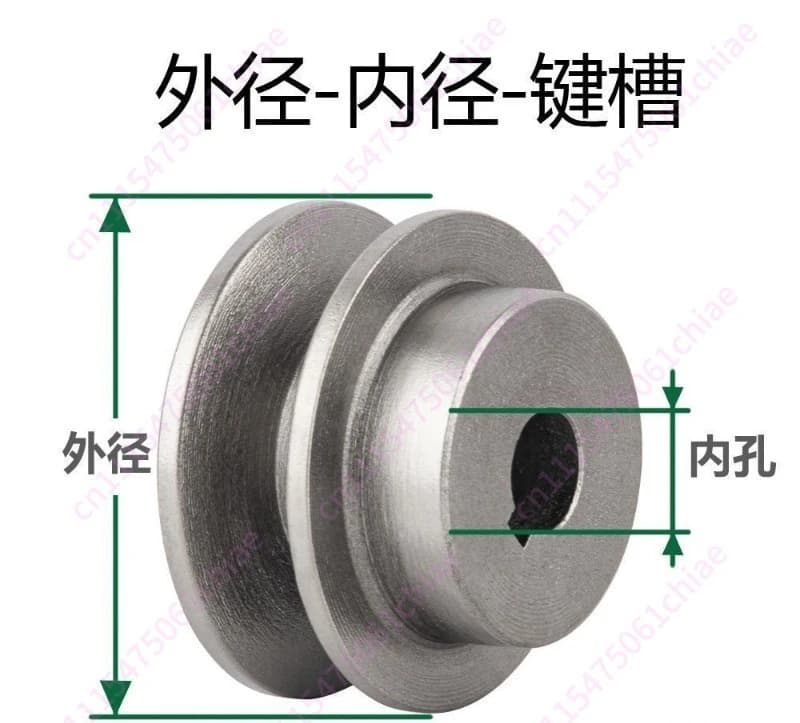 Pulley Type A Type B Single Slot Triangle Pulley Motor Cast Iron Belt Disk