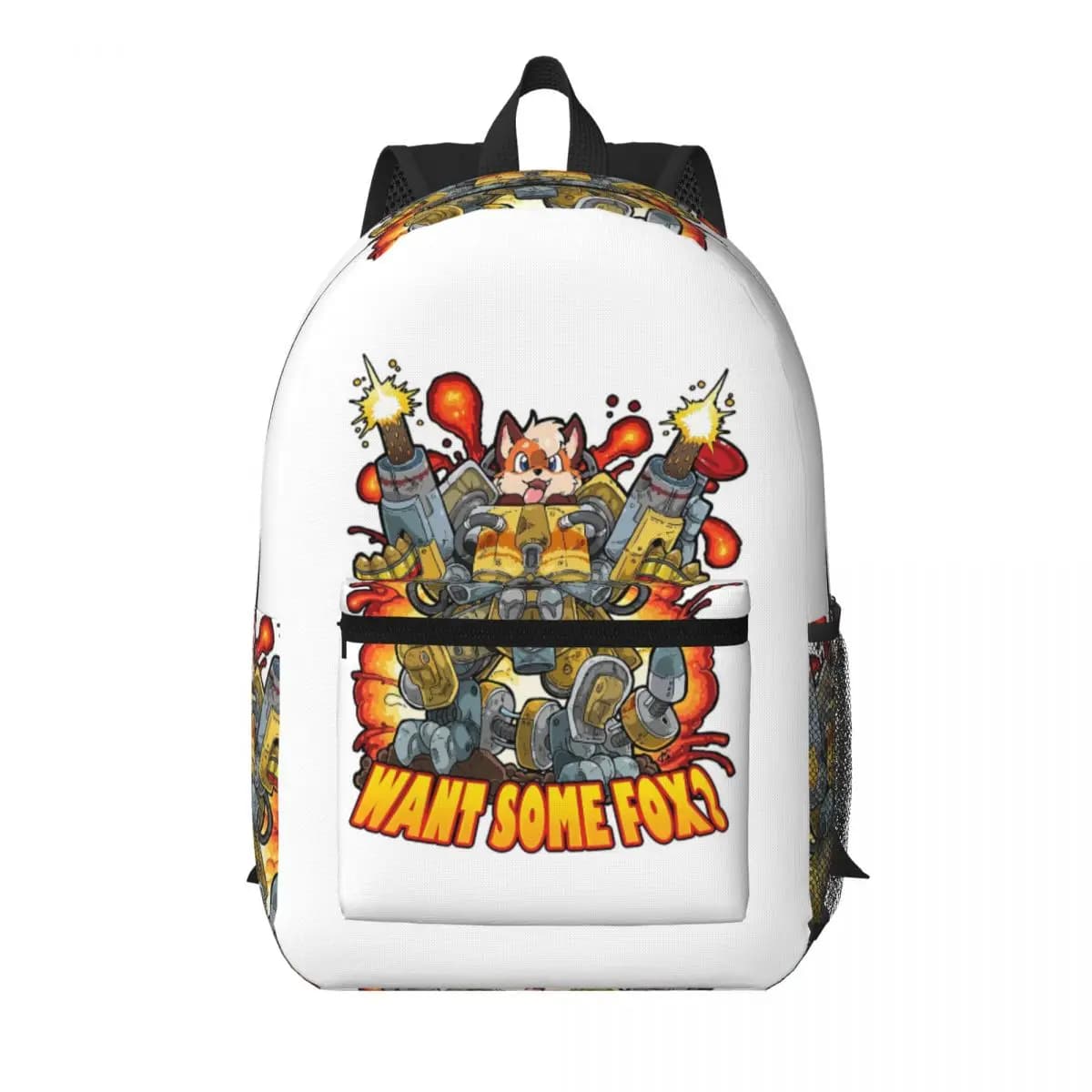 Zaino da scuola Want Some Fox, borsa da viaggio per escursioni, zaino da giorno per uomo e donna, borsa a tracolla