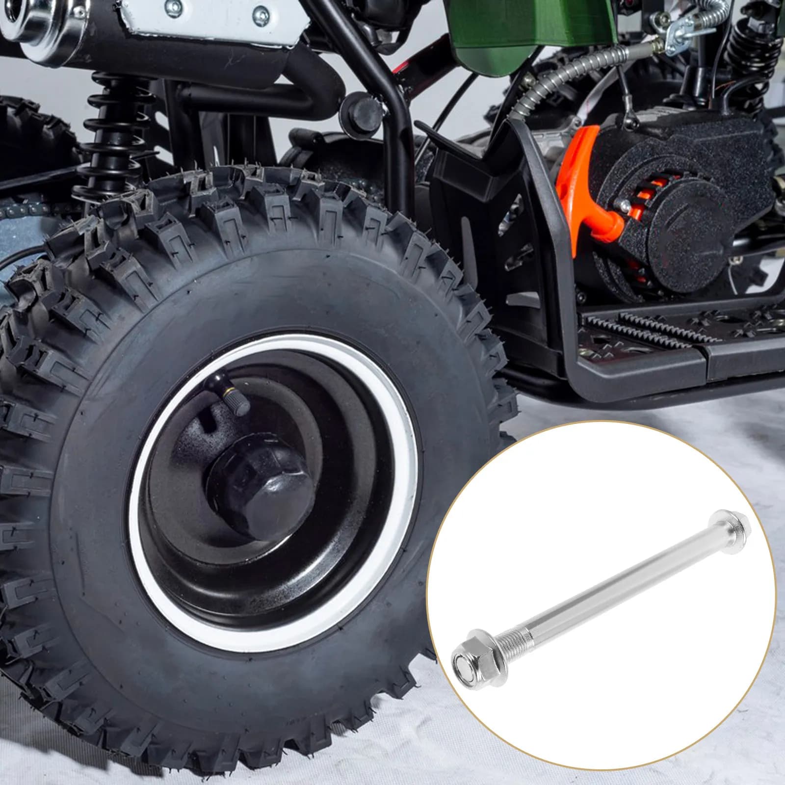 Kit Asse Ruota Bici Lavorato CNC di Precisione, Filettato Anteriore Posteriore, Ricambio per Moto, ATV, Scooter, Bici Fuoristrada