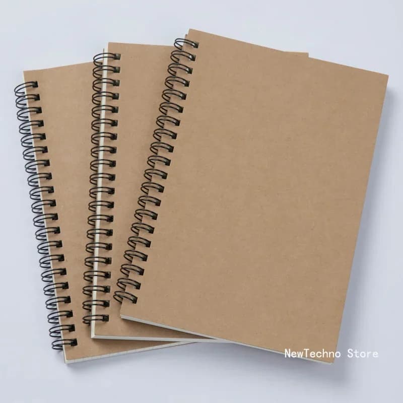 Blank Notebook A5 A6 Spiral Sketchbook Graffiti Notebook Diary Jouranl school supplies 50 Sheets Kawaii korean stationery