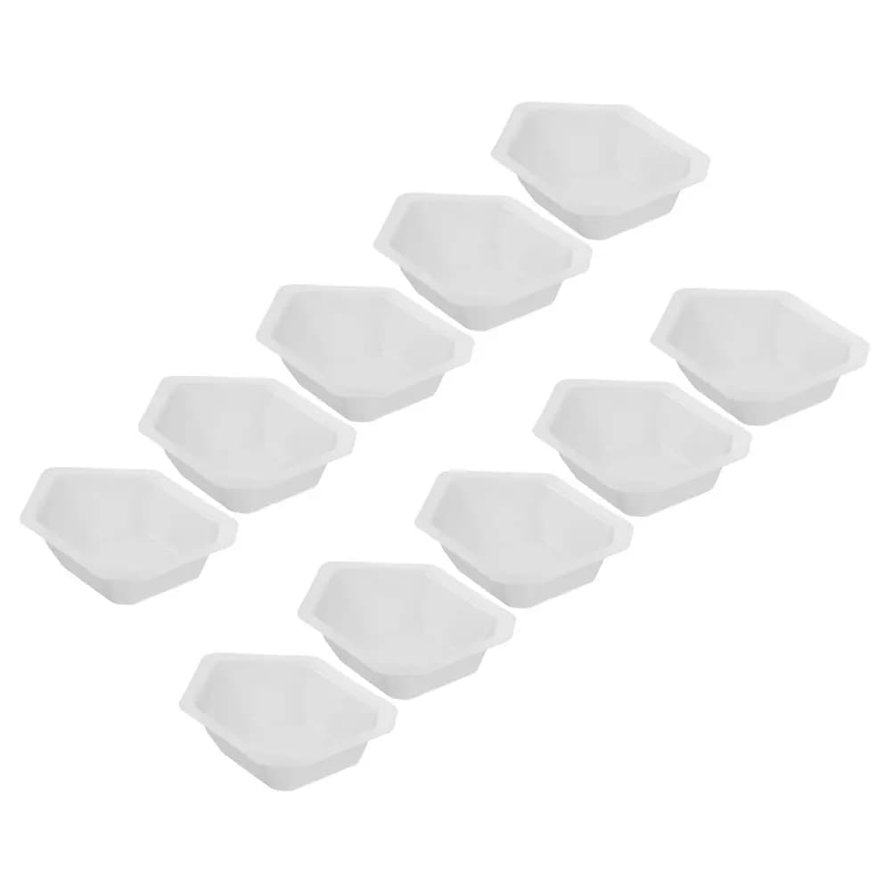 10 Pieces Weighing Boats Large Laboratory Dosing Plates Plastic Sample Trays Chemical Equipment Liquid Weighing Plates Powder