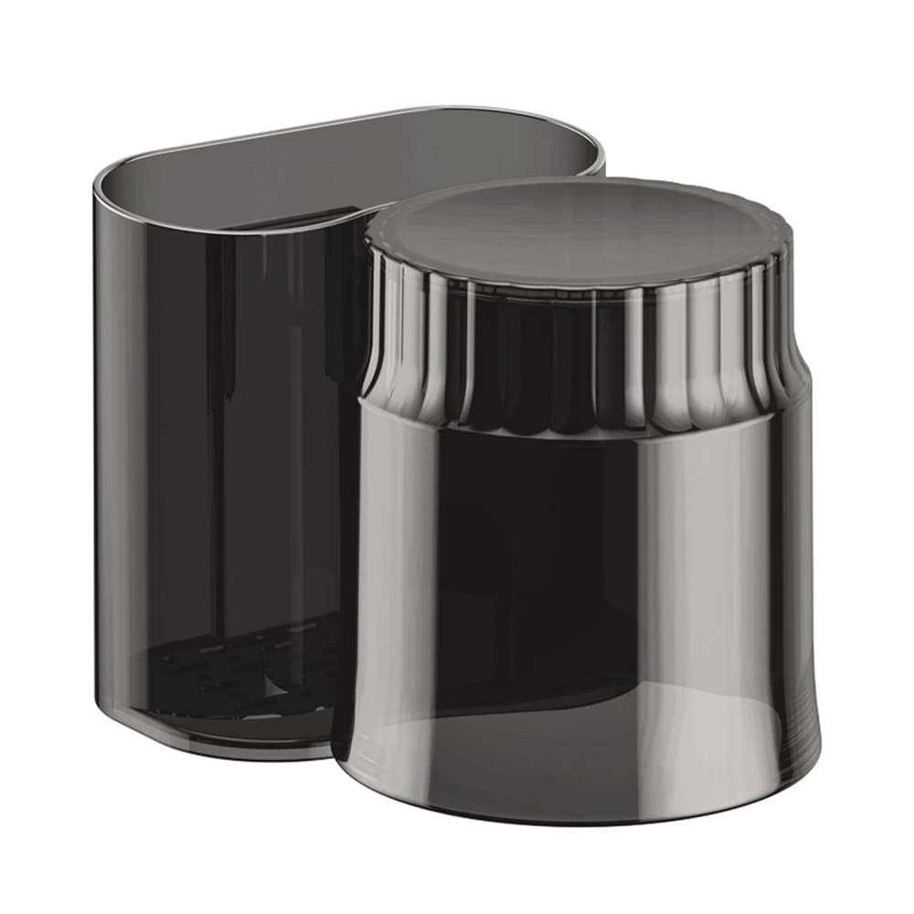 Wall Mount Toothbrush Holder No Drill Self Adhesive Bathroom Rack with Cup and Drain Holes Strong Bathroom Storage Rack Bathroom