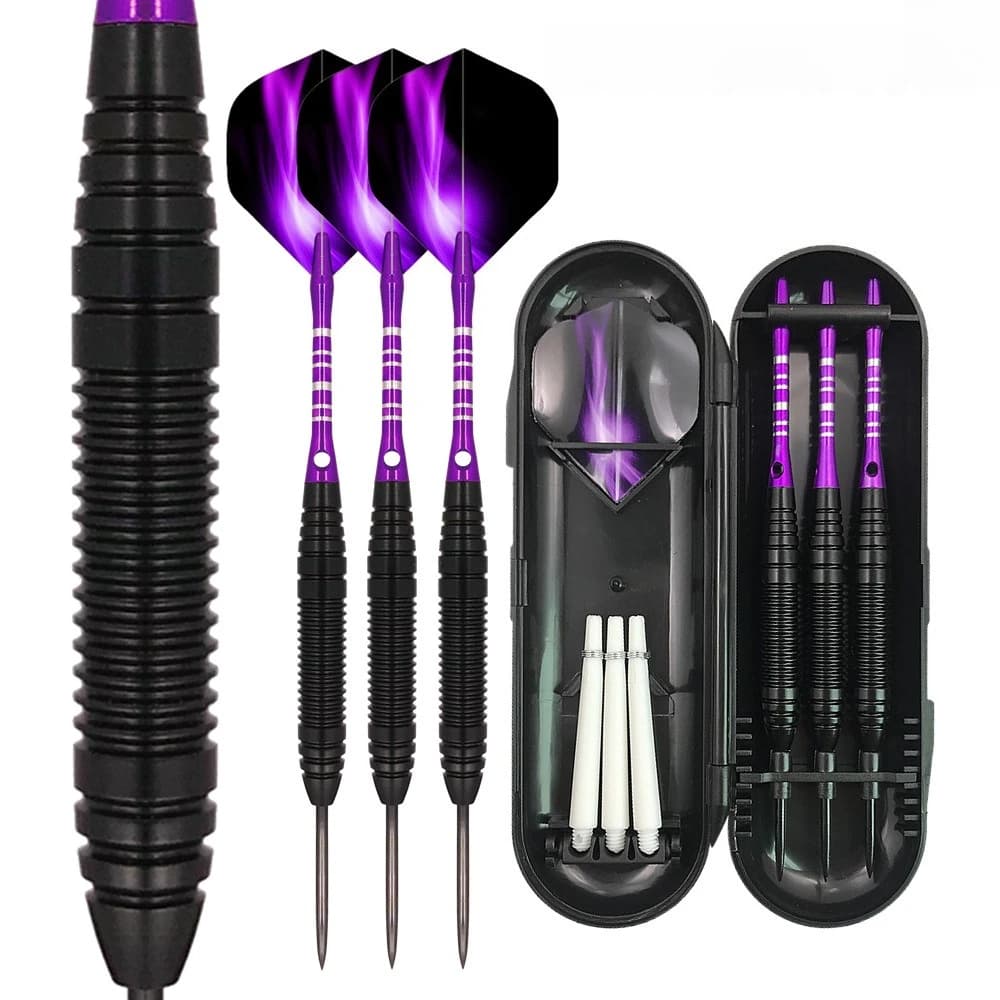 3 Pz/pacco 22g Set di Freccette con Punta in Acciaio Volo in PET Standard, Aste per Freccette in Alluminio Punta in Acciaio con Scatola di Immagazzinaggio per Principianti 24BD