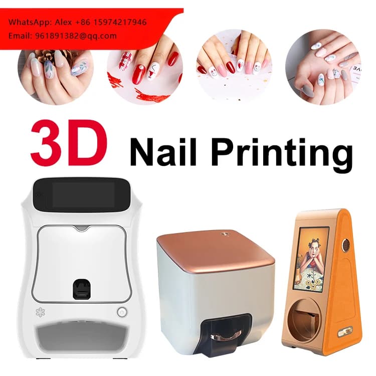 Stampante 3D Intelligente Professionale per Unghie con WiFi, Pittura e Asciugatura Automatica, Prodotto per Bellezza e Cura Personale