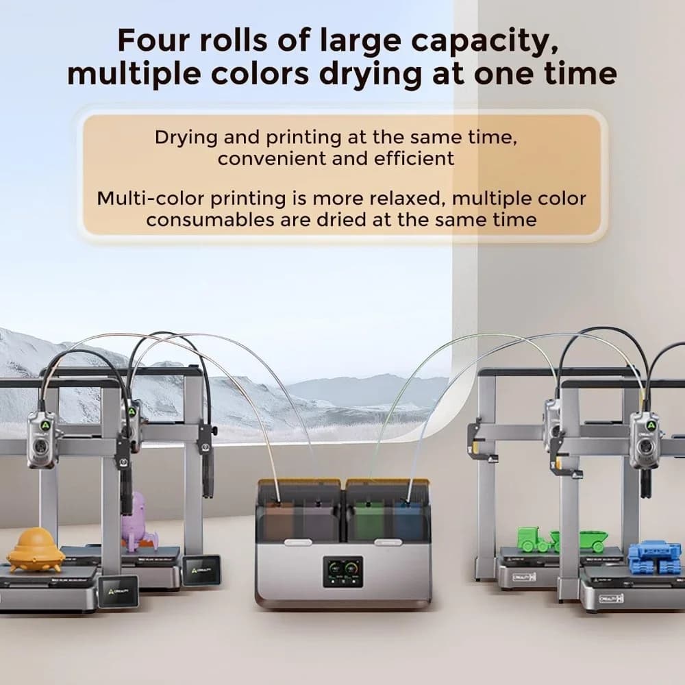 New Best Deal US Shipping PTC Filament Dryer Box for 4 Spools 3D Printer, Heating Dehydrator Storage for PLA ABS PETG Nylon PA T