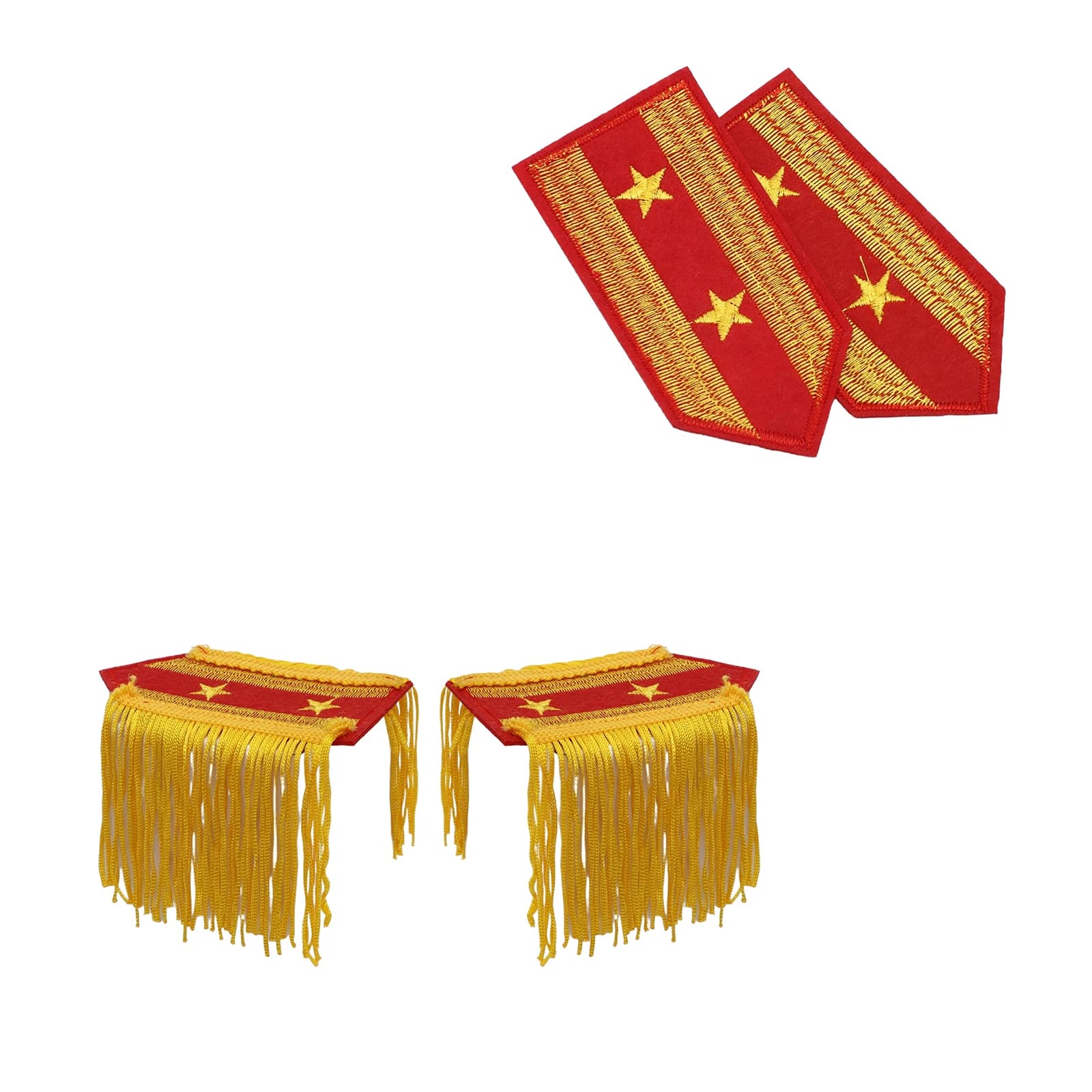 Fascia per domatore leone con spilla Spalline per Halloween Cos Fascia per corno per tamburo Spalline per frange con nappe uniformi militari