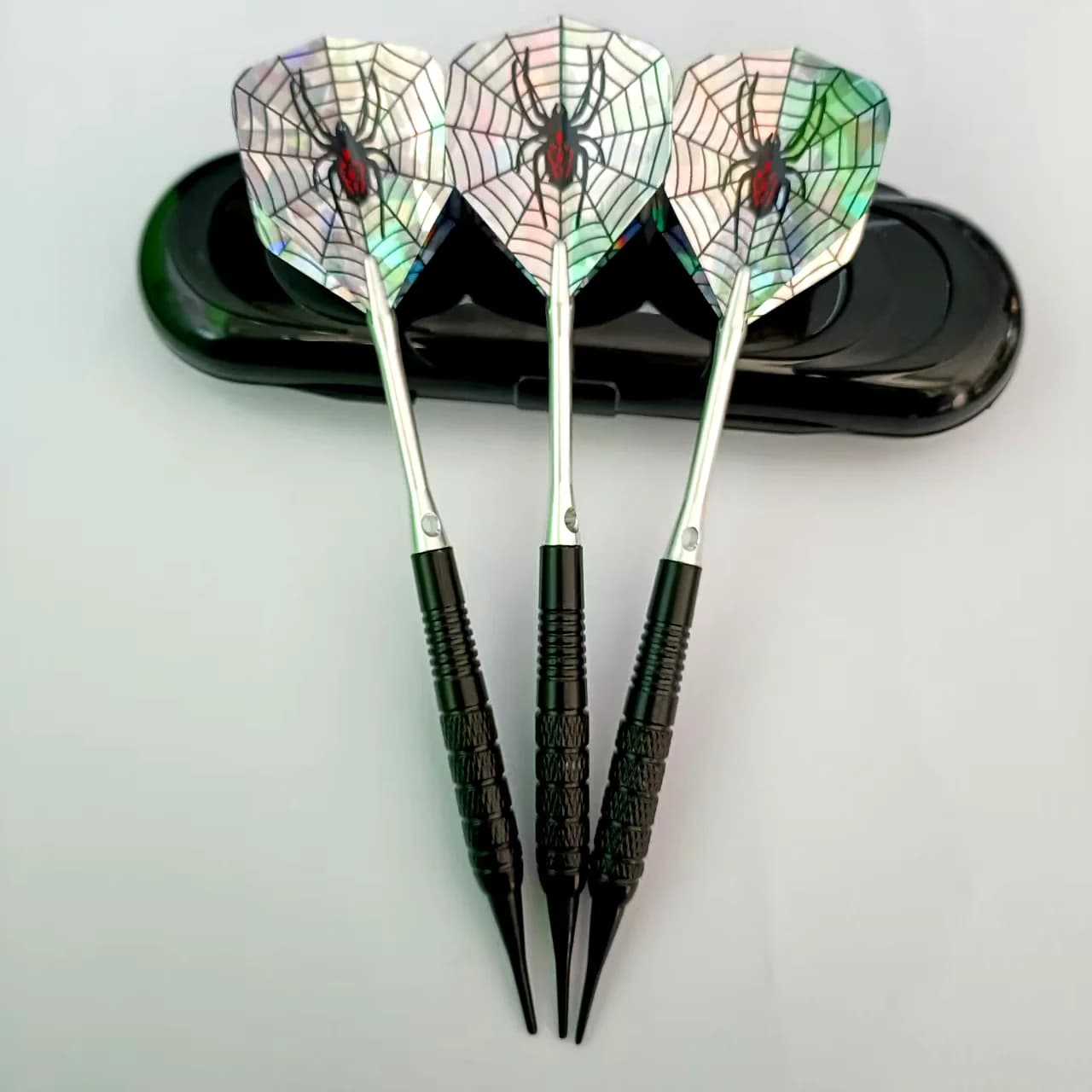 Freccette con Punta Morbida da 18g con Alette Quadrate Standard, Set Professionale di Freccette con Punta in Plastica per Gioco di Freccette Elettroniche