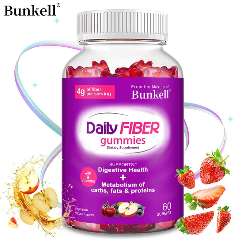 Natural dietary fiber gums support skin health, fights constipation, promote digestion, provide multivitamin supplements