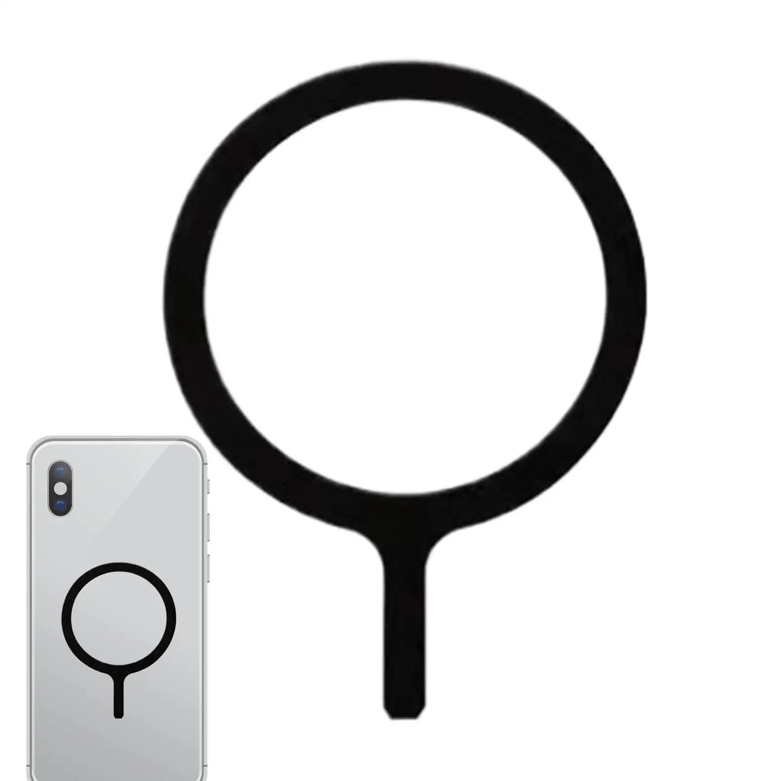 Anello magnetico per telefono Striscia magnetica per custodia del telefono Foglio magnetico Supporto di ricarica wireless per la casa Donna Uomo Scrivania da camera da letto all'aperto