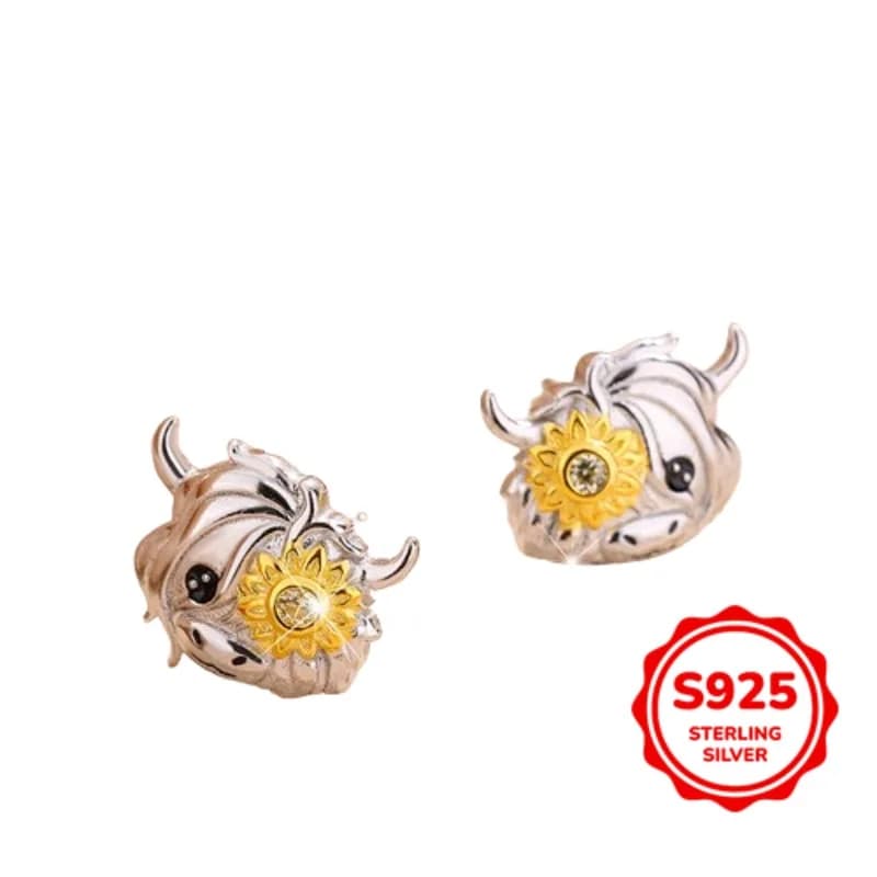 Orecchini carini e flessibili da donna in argento S925 autentici e alla moda