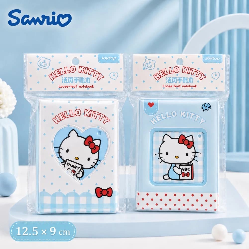Genuine Sanrio Hello Kitty M5 Refillable Loose Leaf Notebook Cute Planner Binder Memo Journal for Study Office Use Women Gifts