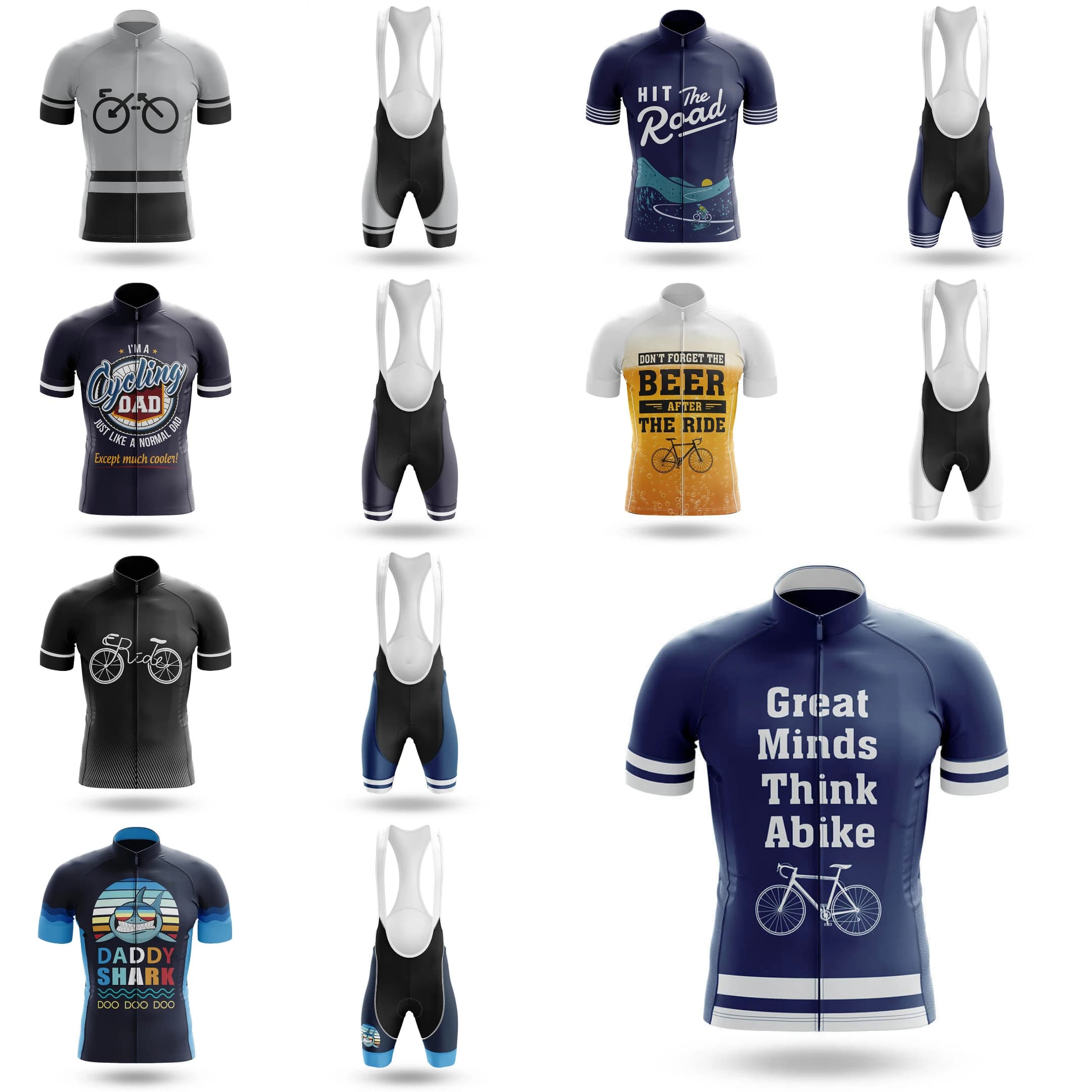 New Think Abike Cycling Jersey Clothes Mtb Male Clothing Equipment Professional Shirt Shorts Men Jumper Summer Bike Jersey Bib