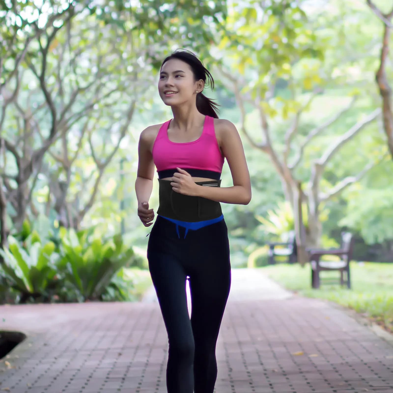 Waist Trimmer Belt Sports Trainer Lumbar Support Brace Breathable Sweat Absorption Running Fitness Waist Trainer for Women