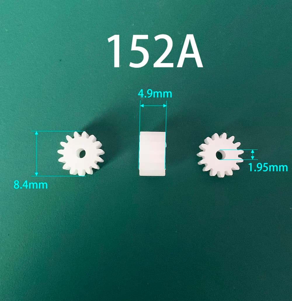 152A 152.5A 153AD 154AD 0.5M Ingranaggi Spur Modulo 0.5 15 Denti 2/2.5/3/4mm Foro Ingranaggi In Plastica Motore Dente Giocattolo Parti 10 pz/lotto