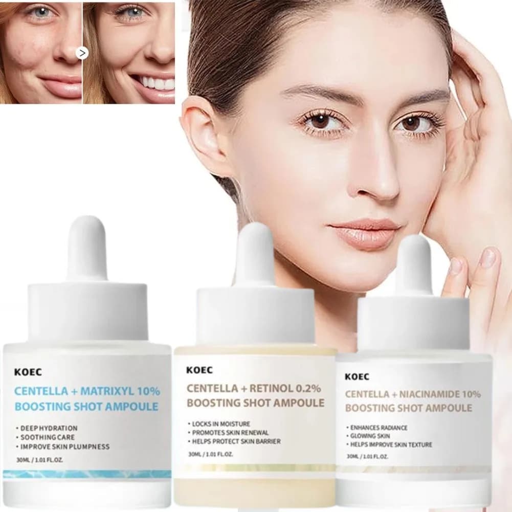 Essenza Coreana per la Cura della Pelle con Centella Asiatica, Niacinamide 10%, Matrixyl 10% e Retinolo 0,2% per Lifting e Rassodamento