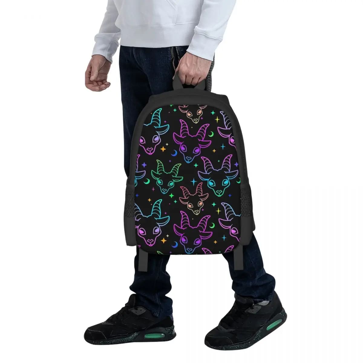 Zaino per Studenti Little Baphomet Pastel Goth Kawaii Pastel Creepy, Borsa da Scuola, Zaino da Viaggio per Escursioni, Borsa a Tracolla