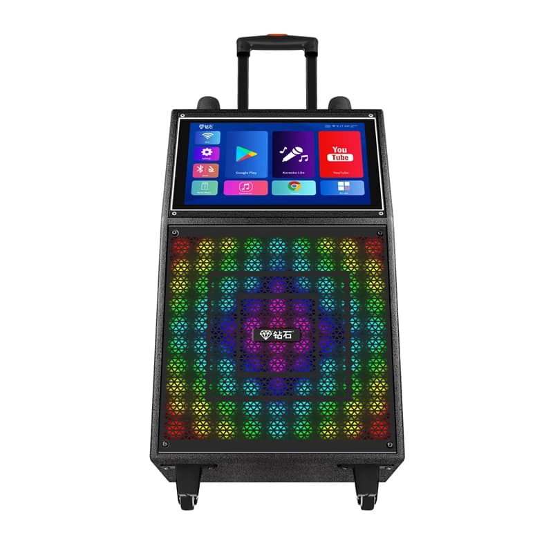 Woofer da 10 pollici 240W Sistema Home Theater multifunzionale KTV Macchina per karaoke Altoparlante da palco attivo professionale con touch screen