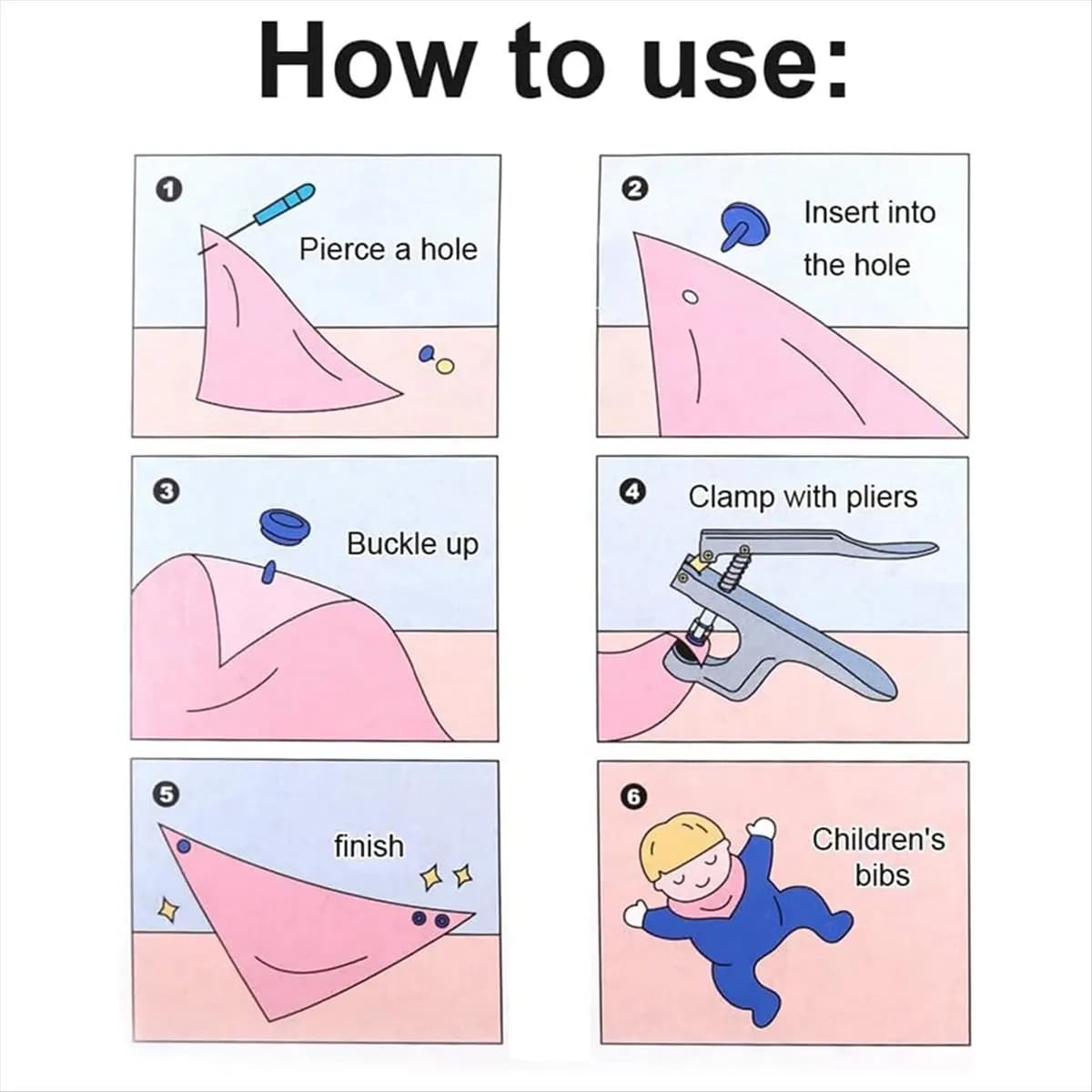 Pinze a scatto AT13 per abbigliamento artigianale, kit di elementi di fissaggio a scatto con strumento di installazione di pinze, chiusura a scatto con bottoni senza cucitura