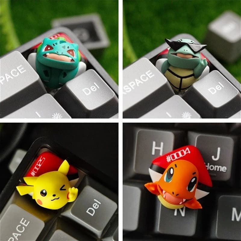 Keycap per tastiera meccanica Pokemon Cross Axis, a forma di Pikachu, adatto per tastiere Cross Axis